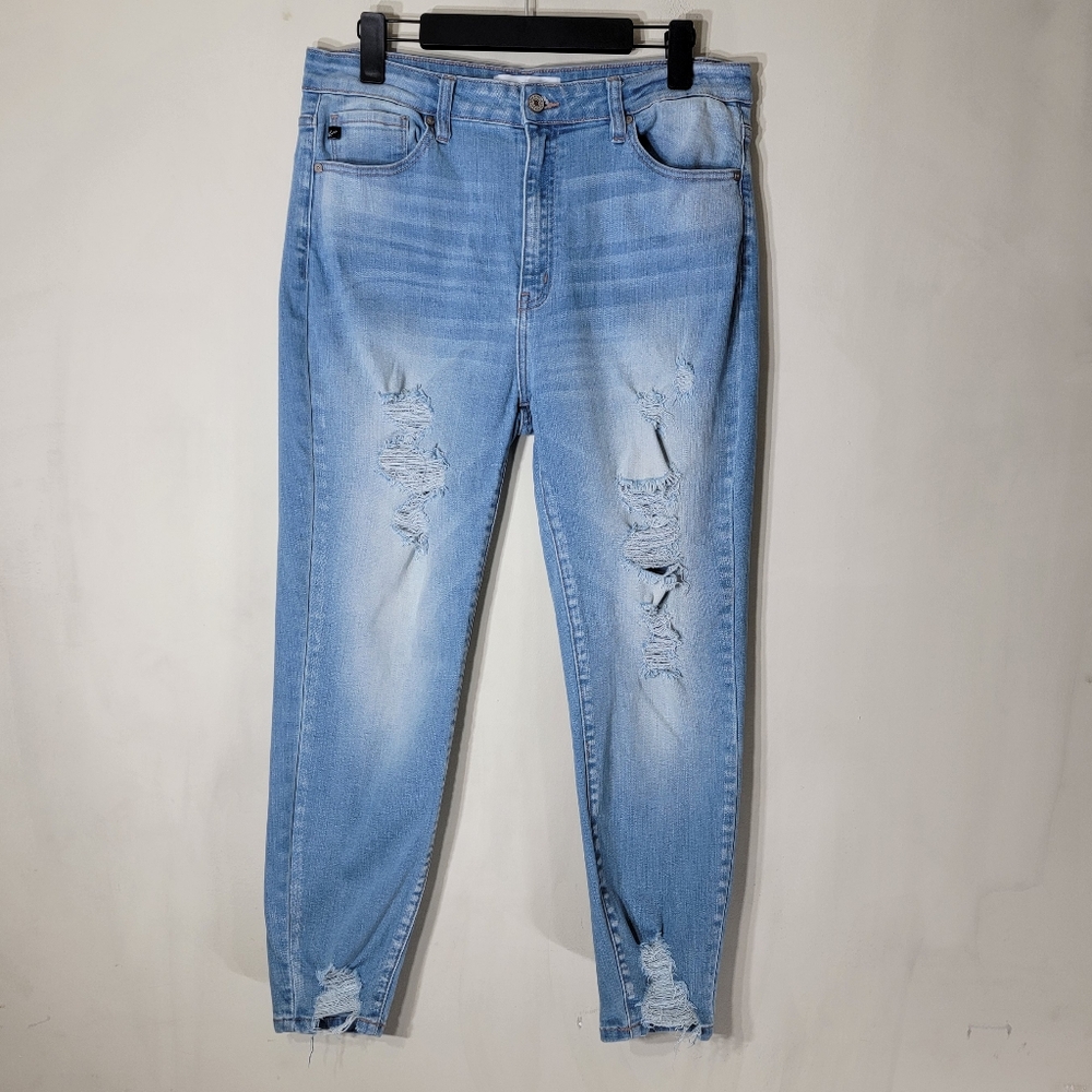 Kancan Stretch Distressed High Waist Skinny Jeans Size 31